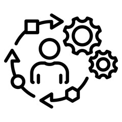 Adaptability Outline Icon