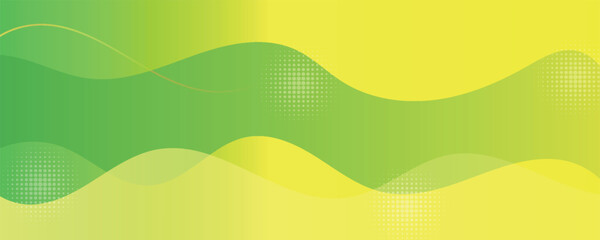 Abstract background with geometric shapes. Dynamic abstract composition Vector illustration. Design element for web banners, posters, green and yellow