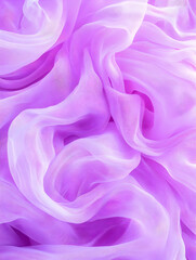 Obraz premium Flowing lavender fabric waves with soft light on neutral background