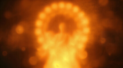Golden warmth embraces you, find your inner light there. Meditation, tantric background