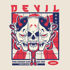 Human head skull surrounded by chains	
