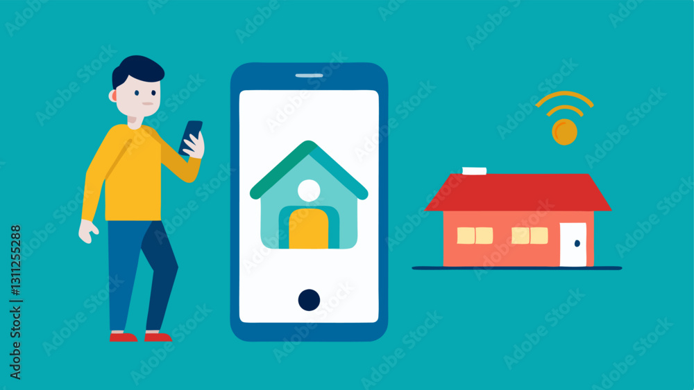 Poster threat detection alert an illustration of a smartphone displaying a notification alertsuious activit