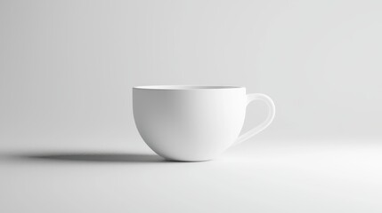 Minimalist Cappuccino Cup with Foam