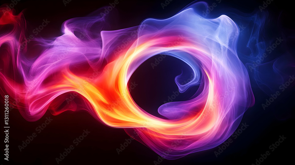 Poster vibrant and dynamic swirling colors create a mesmerizing visual experience, suitable for backgrounds
