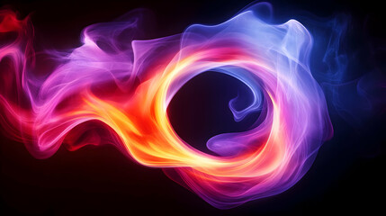 Vibrant and dynamic swirling colors create a mesmerizing visual experience, suitable for backgrounds or artistic projects.