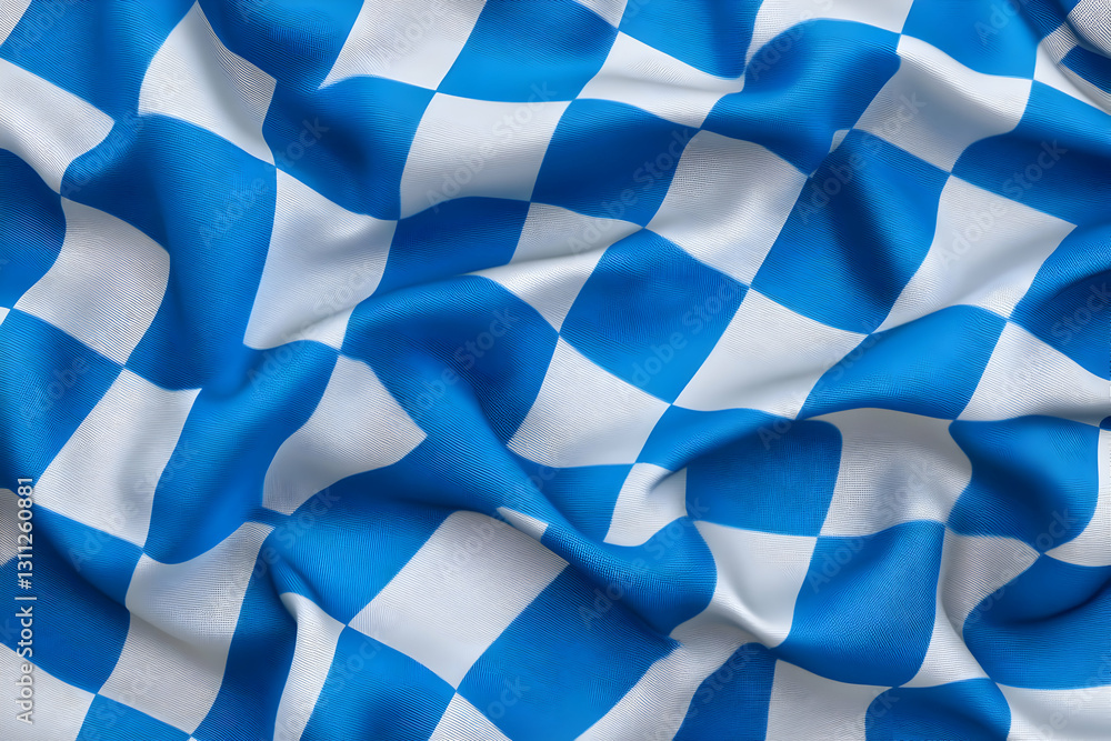 Aufkleber 3d render of realistic bavarian flag texture background design for