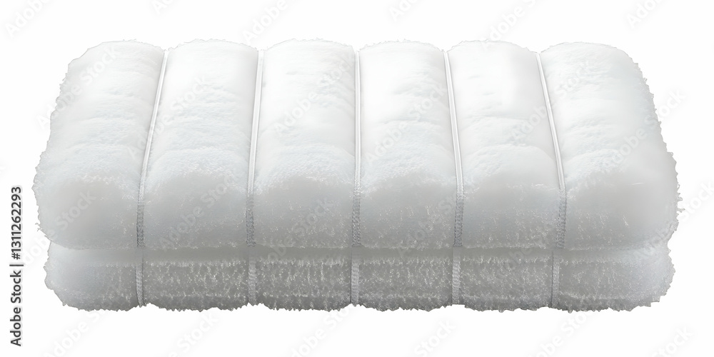 Poster abstract white foam blocks background image