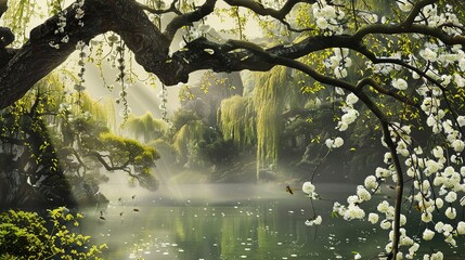 Jingzhe Morning: Blossoms and Awakening Insects