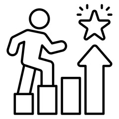 Ambition Outline Icon