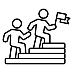 Leadership Outline Icon