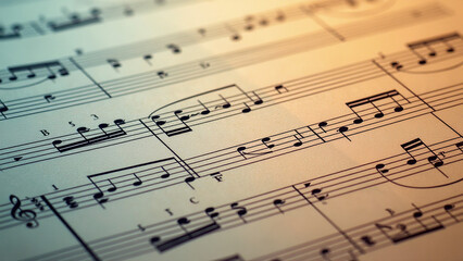 vibrant music sheets showcase artistic expression melody