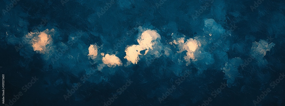 Poster dark navy blue glowing grainy gradient on black background noise texture creates a rough abstract ba