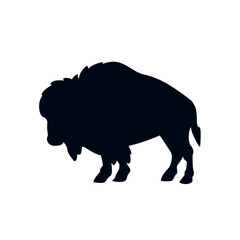 Bison animal vector illustration symbol mammal