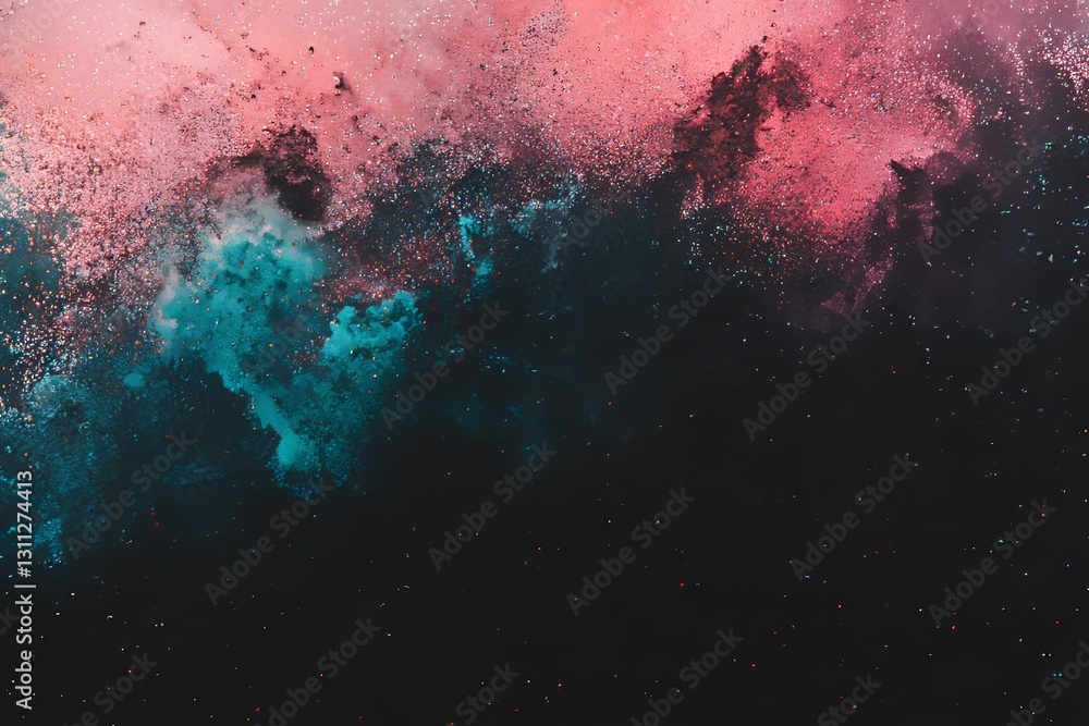 Poster this abstract luxury background boasts a vibrant multicolor sequin gradient with plenty of color