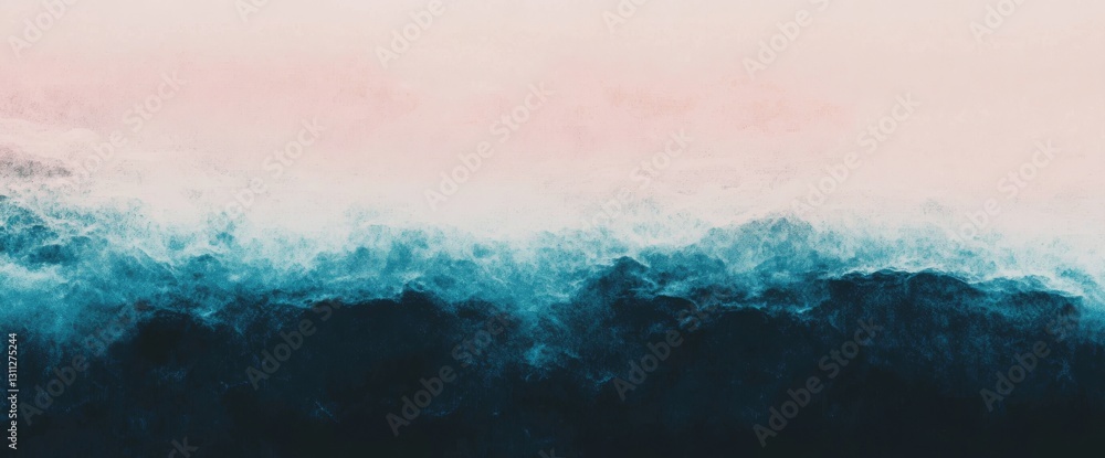 Poster the background features a blurred blue gradient with abstract light and motion