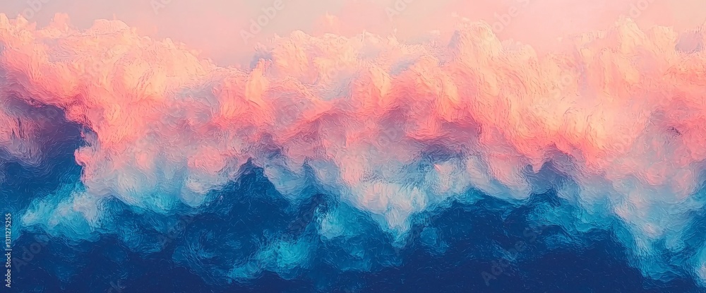 Poster abstract motion and light combine to create a blurred blue gradient background