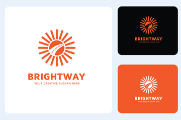 Fototapeta premium Bright Way Logo Design Template