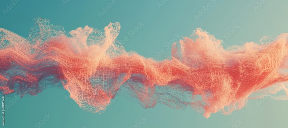 Poster a minimalist abstract backdrop for showcasing products, featuring a vibrant geometric pattern on a b