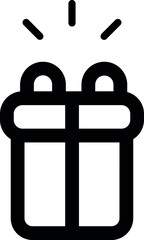 Gift Outline Icon 