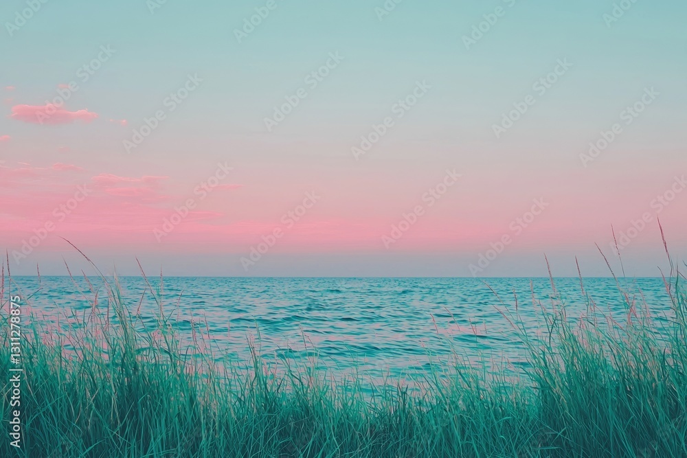Poster the background features a blurred blue gradient with a fresh and transparent design, also making it 