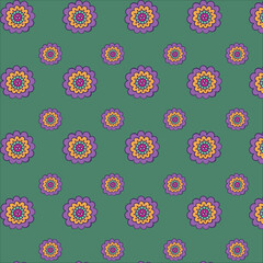 seamless pattern with flowers