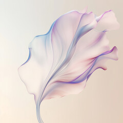Pastel Gradient Flower Petal on Light White Background &ndash; Soft and Elegant Color Transition in a Minimalist Floral Aesthetic