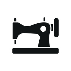 Sewing machine tailor and fashion icon represents efficiency and craftsmanship, perfect for sewing, tailoring, dressmaking, and textile design.