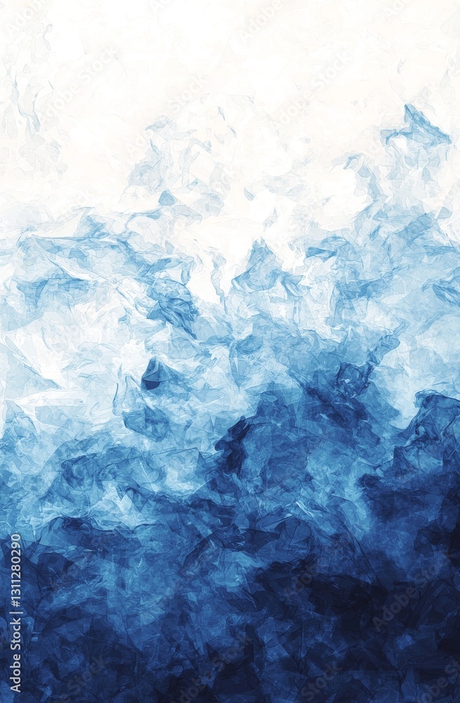 Aufkleber an abstract background of blue and white is elevated by a modern geometric pattern and the addition 