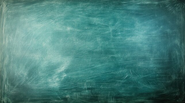 Creative classroom chaos green chalkboard background educational content artistic environment top-down view