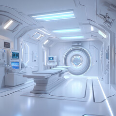 empty hospital corridor