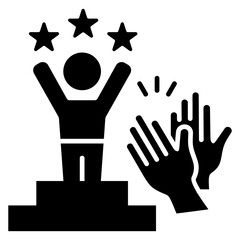 Motivation Glyph Icon