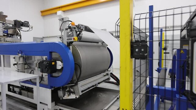 Industrial machine for EVA plastic film paper roll production
