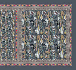 Digital print saree Whit pattren design