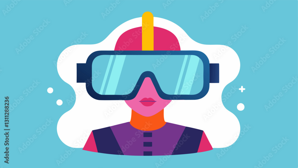 Poster virtual reality glasses with fashion elements eyewear that overlays digital fashion on the real worl