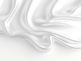 White Silk Drape