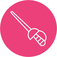 Fencing Sword Icon