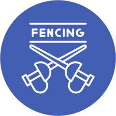 Fencing Symbol Icon