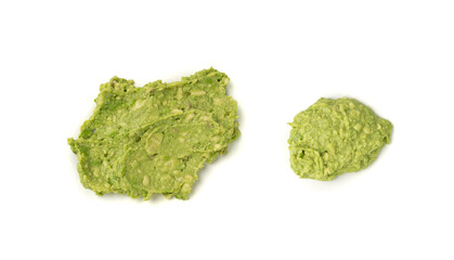 Avocado Smear Isolated, Sharwil Puree, Brown Avocados Paste, Fresh Alligator Pear Cream