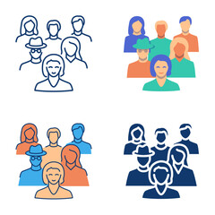 Family and ancestors icon. Vector illustration