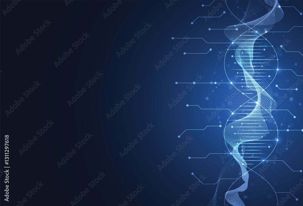 Poster abstract structure molecule science template background. technology lines and dots connection. wallp