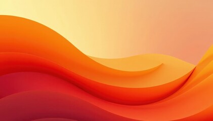 Fluid orange gradient, swirling abstract curves , swirl, background, abstract