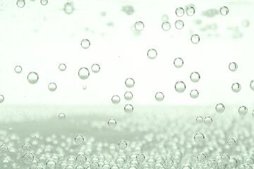 Refreshing soda water as background, closeup view