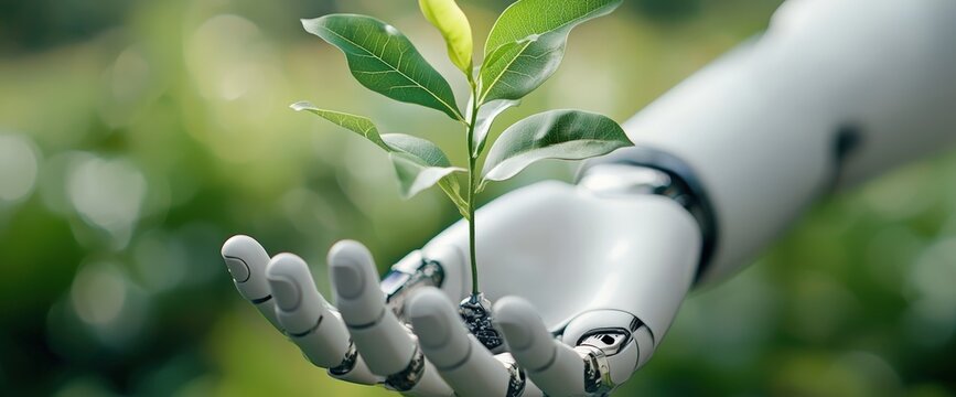 Delicate plant being held in a hand symbolizing ethical ai practices in hiring processes and employment decisions