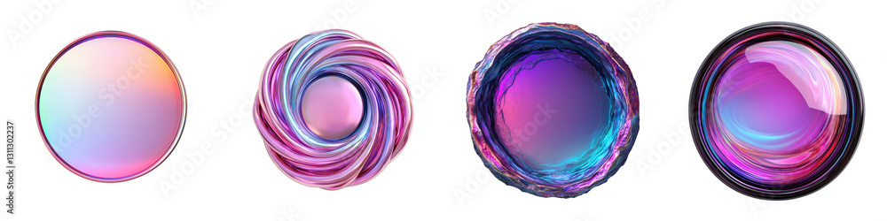 Poster mesmerizing colorful abstract spiral patterns and fluid shapes for digital wallpaper backgrounds and