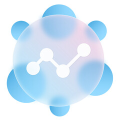 Chart Diagram Graphic Modern Glassmorphism UI Icon Sign and Symbol Design Illustrator	
