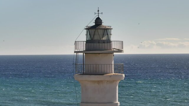 Faro de Torrox situado en Malaga, Andalucia, Espa&ntilde;a