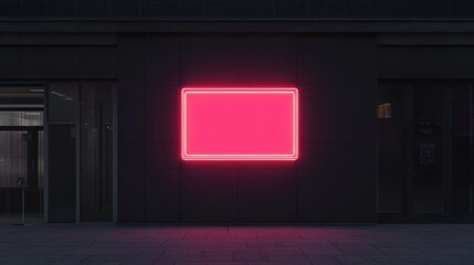 A neon sign text effect mockup with glowing letters