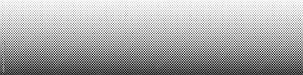 Poster wide geometrical square pattern background - abstract monochrome vector design from squares