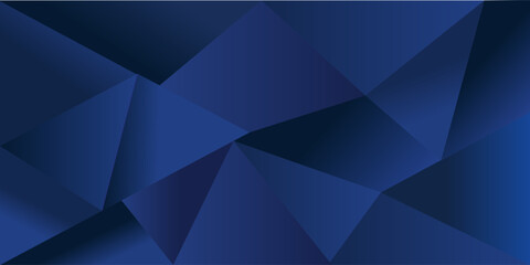 Modern dark blue paper background with dark 3d layered line triangle texture in elegant website or textured paper design