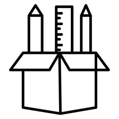 Fototapeta premium Learning Material Icon